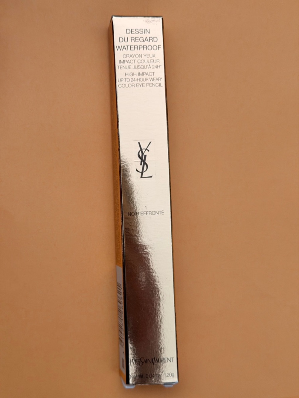 Yves Saint Laurent Waterproof Eye Pencil Packaging w sharpener - Noir Effronté